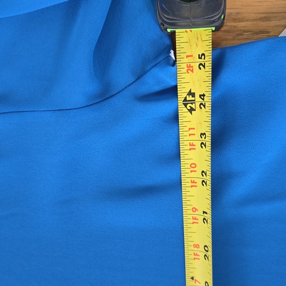 WORTHINGTON WOMENS PETITE FRONT BUTTON LONG SLEEVE BLUE BLOUSE SIZE PETITE XL - Picture 10 of 14